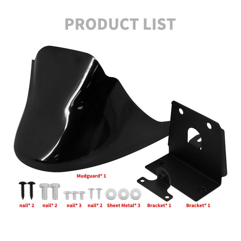 Motorcycle Front Bottom Spoiler Mudguard Air Dam Chin Fairing Black For Harley Sportster XL 883 1200 Super Low Custom 2004-2022