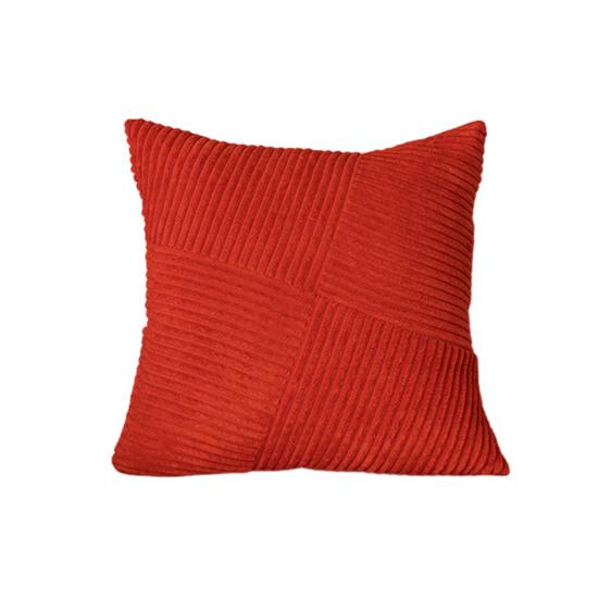 Corduroy Striped Pillow Cover 18x18 Inch Boho Textured Cushion Cover Patchwork Throw Pillow Cover for Farmhouse Home Sofa Couch Bed