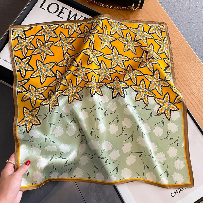 100% Silk Scarf Bandana Women Square Scarves Wrap Kerchief Mulberry Spring Fashion Luxury High Quality Headband Hijab Shawls