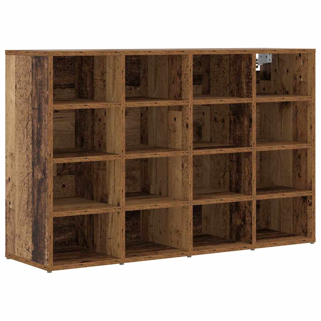 Shoe Cabinet with Shelf Rustic Wood Look 103 x 30 x 67 cm Engineered Wood