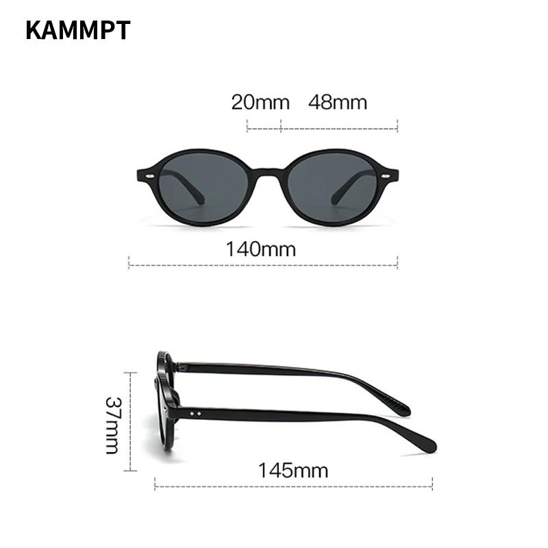 Y2k Vintage Oval Sunglasses Women  New Fashion Candy Color Shades Trendy Retro Solid UV400 Protection Outdoor Eyewear