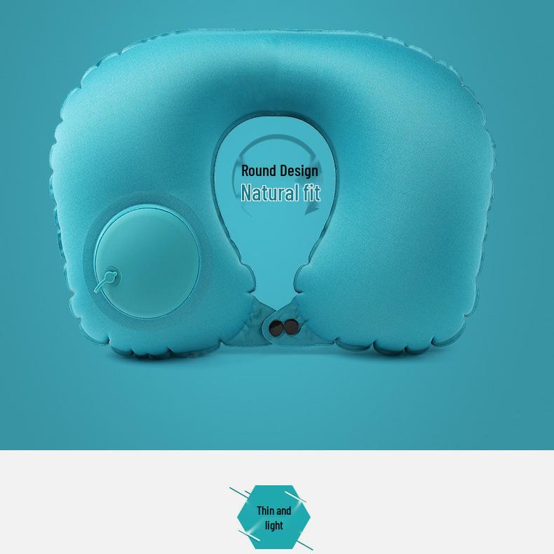 Nadmuchiwana poduszka pod szyję w kształcie litery U do podróży na świeżym powietrzu
