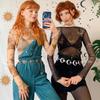 Harajuku Punk Moon Metal Belts Women Vintage High Waist Chain Waist Belts Gothic Moon Sun Sliver Pendant Belts Female