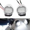 2x LED Side Wing Rearview Mirror Puddle Light Welcome Courtesy Lamp Trim For Jeep Grand Cherokee 2014-2017