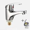 Chromed Bathroom Faucet Hot and Cold Water Basin Face Wash Tap Deck Mounted Basin Mixer Water Taps Bathroom Accessories