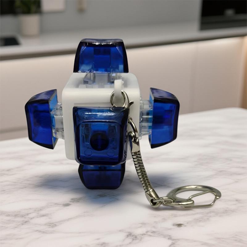 Creative Six Sided Decompression Mechanical Keyboard Key Toy Key Chain For Adults Anti Stress Finger Games Toys