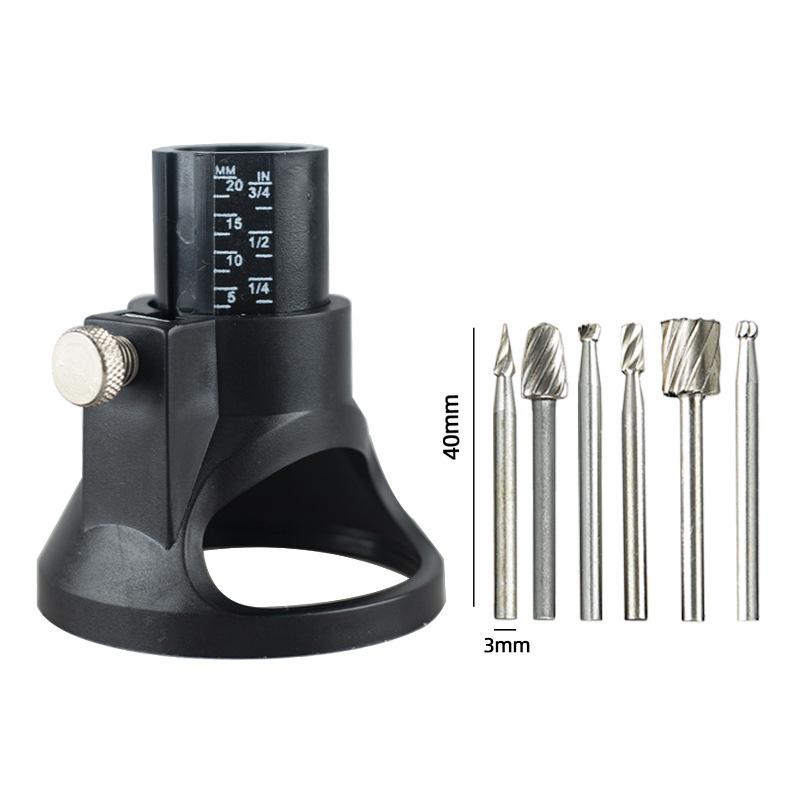 Guide Attachment Twist Drill Bit Rotary Router Milling Cutter Wood Carving Tool Kit Dedicated Locator Woodwork Tool For Dremel