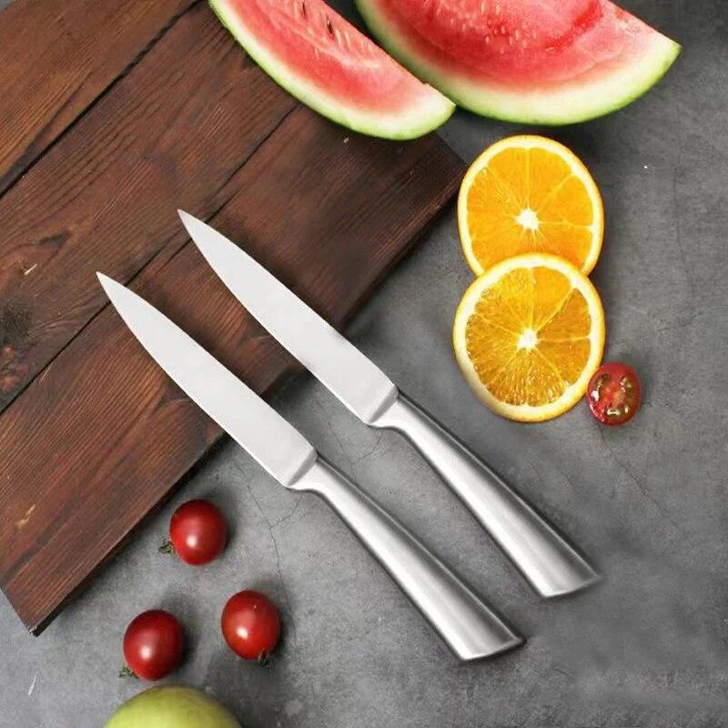 Fruktkniv Rustfritt stål Kjøkkenkniv Skærekniv Skarp kniv for skjæring Peeling Cooking Chef Kniv Kithcen tilbehør