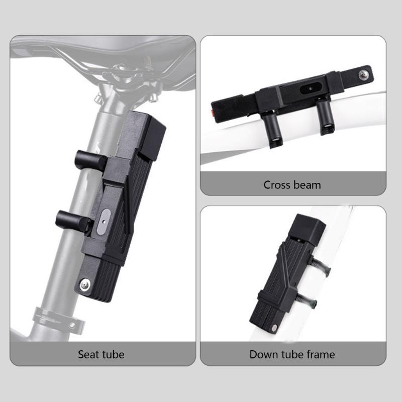 Folding Bicycles Security Lock Weather proof Foldable Bike Lock Rustproof Lock with 2 Key For Commuters Secure Cycling