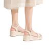 Wedding dress summer women's sandals women's wedge heel shoes muffin bottom thick sole non-slip small fragrance new height increase versatile Rome