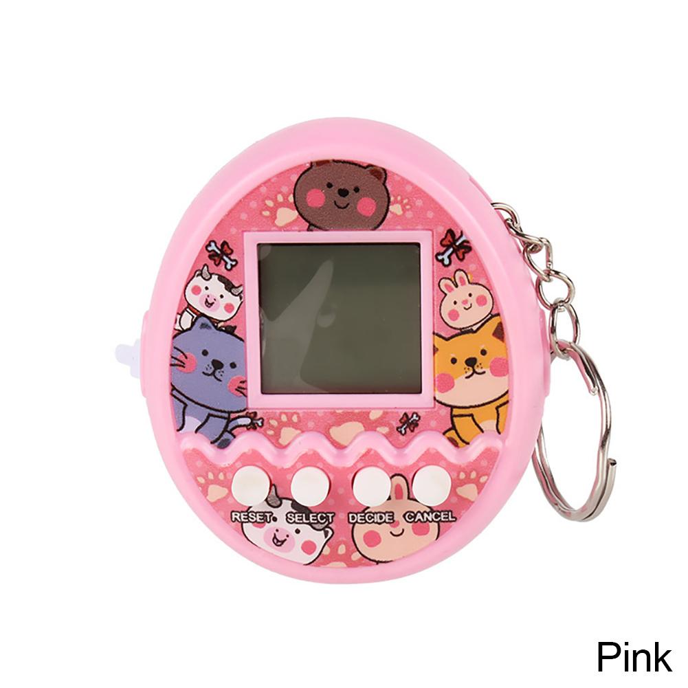 

Креативная электронная игра-питомец Тамагочи Игрушка 168 питомцев в 1 Виртуальный питомец Электронные игрушки Мини портативная игра Детские подарки розовый