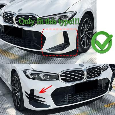 Voor BMW G20 G21 318i 320i 330i M340i 2022-2024+ LCI M-Sport Auto Voorbumper Canards Voorlip Spoiler Splitter Trim Sticker