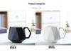 Geometric Diamond Rhombus Ceramic Couple Mug