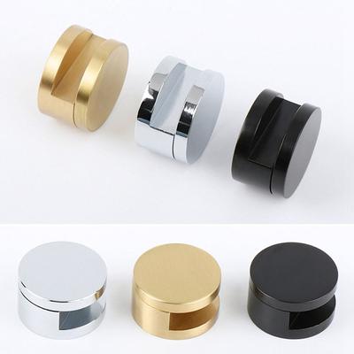 Round Glass Clamp Mirror Fixing Clips Holder Zinc Alloy Bathroom Toilet Home Hardware Supporting Thickness 4-6mm 5-12mm