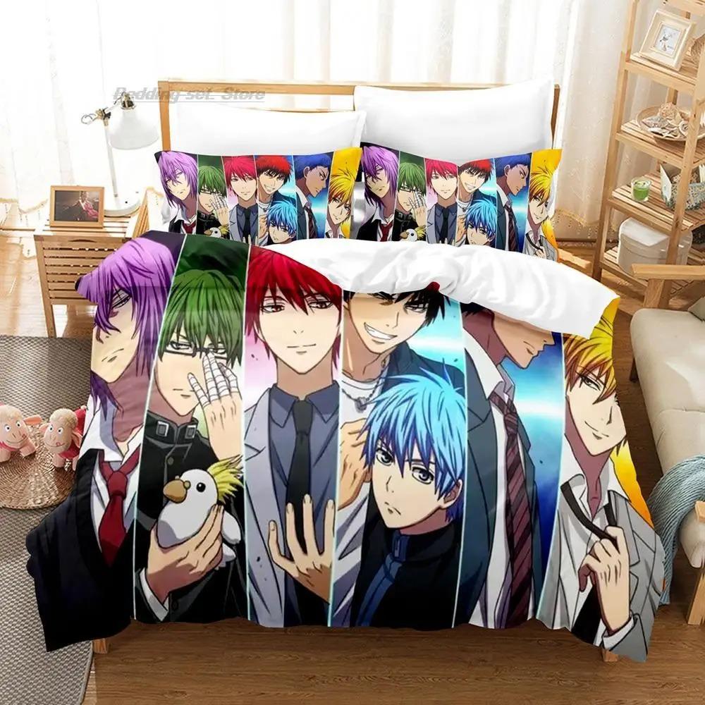Kuroko's Basketball Bedding Set Single Twin Full Queen King Size Bed Set Aldult Kid Bedroom Duvetcover Sets 3D Print Anime