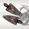 Motorcycle Turn Indicator Motorbike Front Rear Indicators 12V Plug-And-Play High-Brightness Motorbike Warning Lamp Replacement