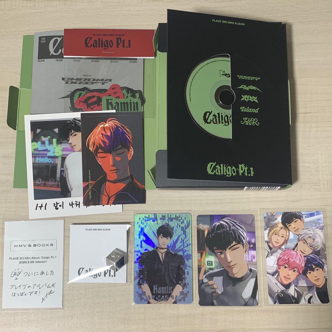 

[Б/У] PLAVE Caligo Vanguard Хамин Торговая карта Чек HMV