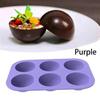 6 Löcher Halbkugel Kugel Schokolade Silikonform Runde Halbkugel Kuchen Silikon Backformen für Dessert DIY Jelly Dome Mousse