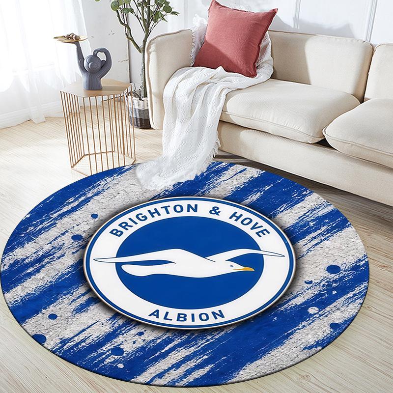 Brighton2 Round Area Rug,Carpet Rug for Living Room Bedroom Sofa Playroom Decor,Non-slip Floor Mat