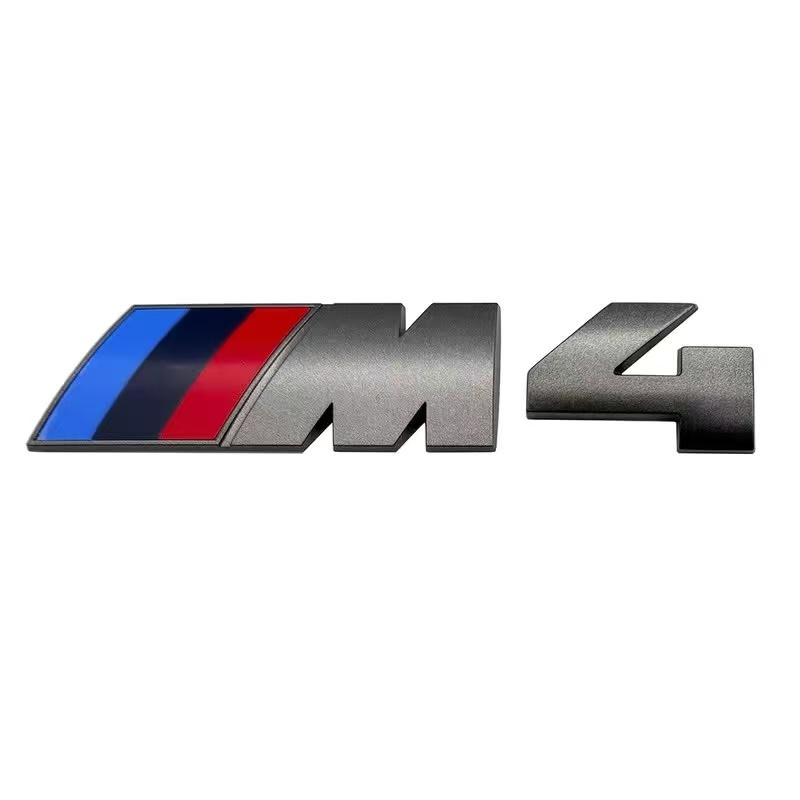 5,5 cm för M-logotyp ny grå ABS-dekal bakluckemärke för BMW M330i M340i M430i M440i M530i M540i M550i dekorationstillbehör.