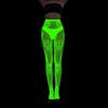 Women Glow in Dark Halloween Fishnet Pantyhose Luminously Spiderweb Skull Pattern Mesh Tights Stockings Party Hosiery