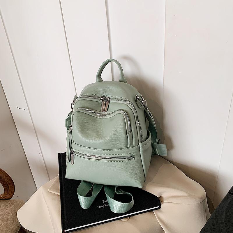 Simple and Fashionable Backpack Women's New Casual Handbag Popular Travel Small Backpack