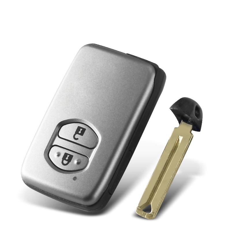 KEYYOU For Toyota Aurion Avalon Landcruiser Camry Cruiser Highlander RAV4 Smart Remote Key Case 2/3 Buttons Fob With Blade Shell