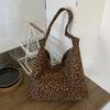 Leopard Print Bag Women's Large-capacity 2025 New Autumn and Winter Versatile Shoulder Bag Premium Texture Commuter Tote Bag