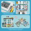 2866Pcs City Large Hospital Building Street Scene Building Blocks Set With Lights Desktop Ornament Assembly Toy Birthday Gift