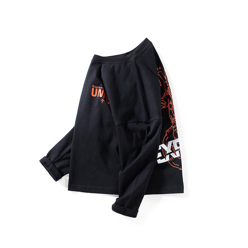 

Футболка с длинным рукавом и принтом в корейском стиле для мальчиков, осень 2024 г. 130 cm