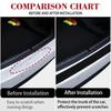 Universal Car Rear Bumper Protector Adhesive Rear Bumper Guard Rubber Durable Edge Trim Cover  Car