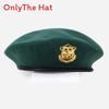 Marvel Logo Wool Beret Hat With Retro British Style And Uv Sunshade For Adults