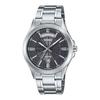 [Casio] CASIO Analog Quartz Men's Watch MTP-1381D-8AV Metal Band Silver Dark Gray Overseas Model [Parallel Import]