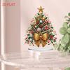 2D/Flat Christmas Tree DIY Diamond Painting Tabletop Ornaments Kit Diamond Painting Desktop Decorations Bedroom Table Decoration