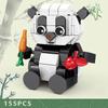 Creative Chinese Panda Building Blocks For Children Educational Animal cognition Construction Toys For Kids Birthday Gift DIY