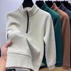 Men's Turtleneck Sweater Fashion Men's   Half Zipper Thickening Sweater Warm