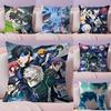 Anime B-Blue L-Lock Cushion Cover Plush Fabric Soft Double-Sided Printed Sofa Warm Winter Home Gift Pillow Cover