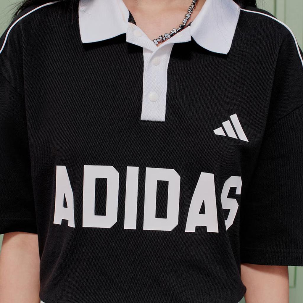 adidas SS26 Lightweight Sports Comfortable Casual Short Sleeve Polo Shirt Unisex Tops KW8116