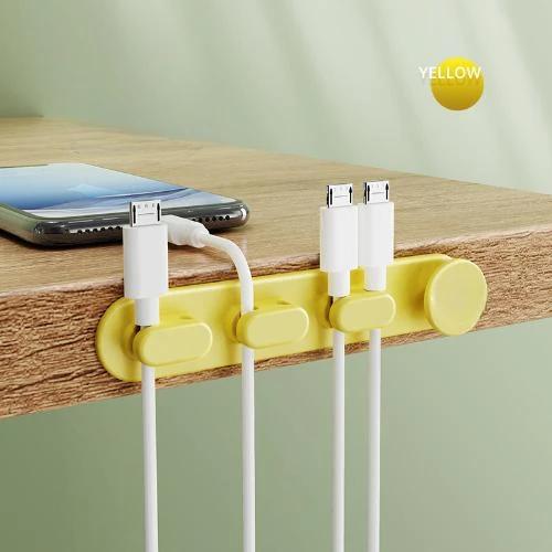 

Desktop Edge Cable Clips Cable Organizer Management Bed Table Side Wire Holder Usb Charging Cable Clamp Line Fixed Clips
