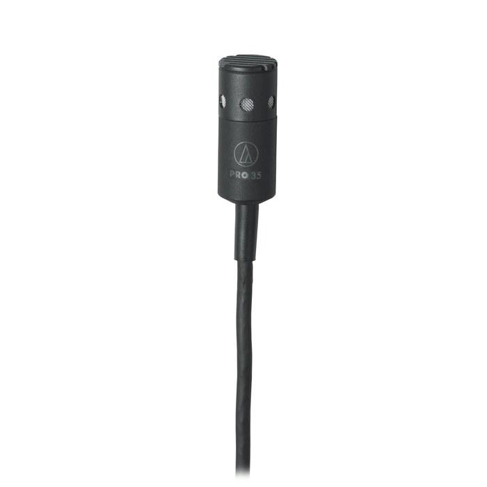 [Audio-Technica] PRO35 Condenser Microphone - XLR, for Brass/Saxophone/Trumpet. Includes Microphone Holder. Back Electret, Unidirectional.