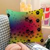 Cute Dog Paw Theme Maple Design Cushion Cover Happy Autumn Harvest decor Holiday Decorati Pillow Cover