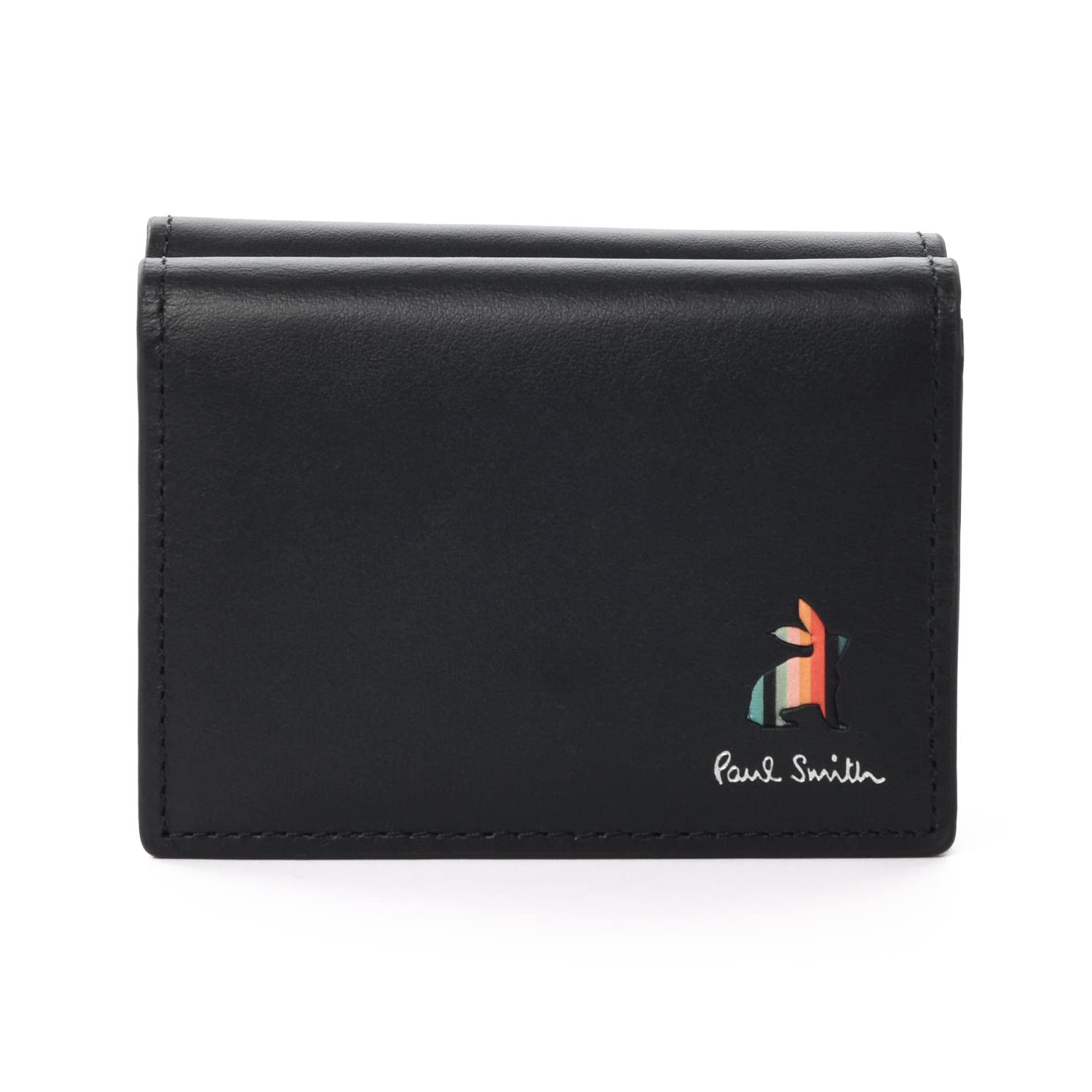 

Мини-кошелек Paul Smith с гравировкой, с узором «полоска-маркетри» и маленьким кроликом, из коровьей кожи 873920 [Возможна персонализация] Трехслойный кошелек, Кожаный,