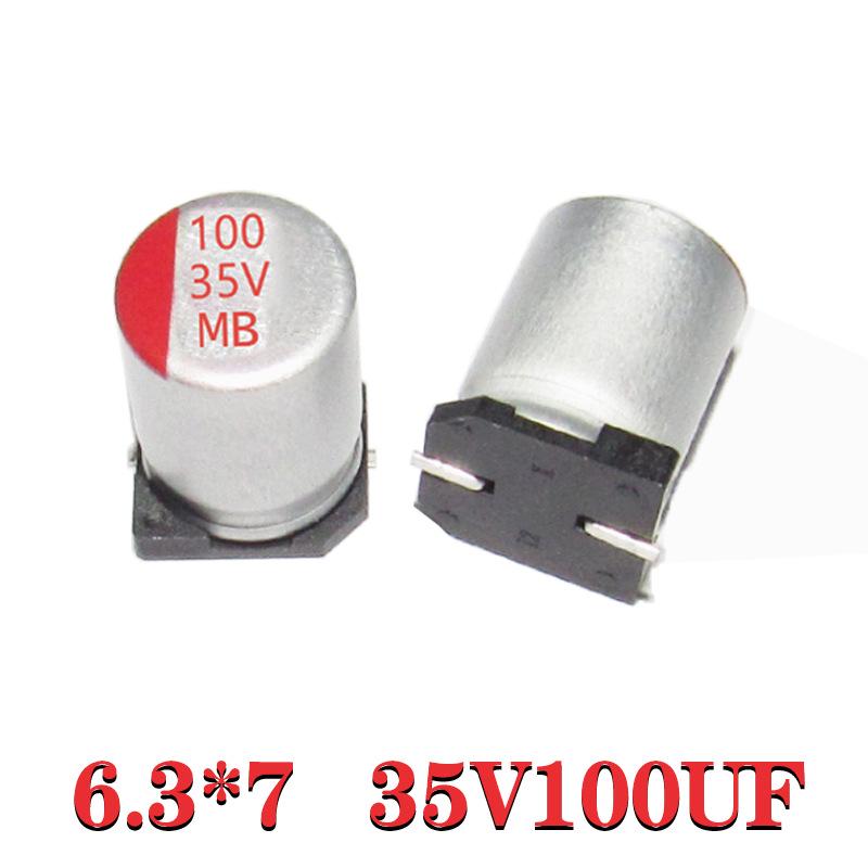 SMD Chip Solid Electrolytic Capacitor, 6.3-25V, 100-1000µF