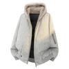 2025 Winter Trendy Loose-Fit Cotton Padded Hooded Jacket with Velvet Lining