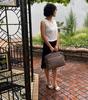 Moocat Genuine Leather Business Bag, Large Capacity, Available In 4 Colors, Men's and Women's, Travel, A4 Size, Handcrafted by Skilled Artisans (Gray)