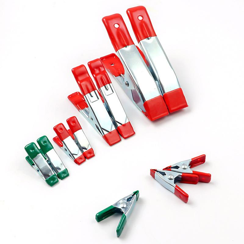 Multi-Purpose Sheet Metal Spring Clamp - 2", 4", 6" Pointed Alligator Clip for Woodworking and Tents