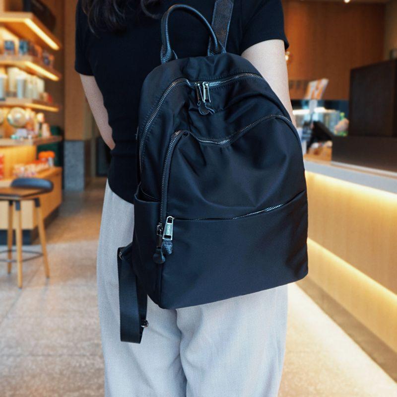 

Backpack Women s 2025 New Arrival Lightweight and Large Capacity Travel Bag Trendy Women s All-Match Commute Travel Bag Large Small Size Backpack Black large