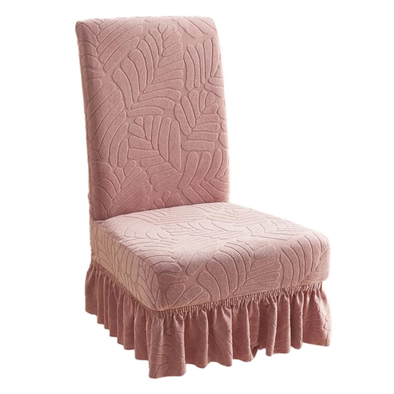 

Эластичный чехол для стула Универсальный размер Чехол для стула Большой Эластичный Чехлы для дома X3UC розовый