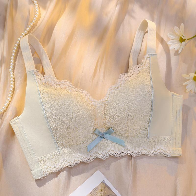 

Антипровисающее не стальное кольцо кружевная обивка регулируемое нижнее белье маленькая грудь собранная собрать вице грудь бюстгальтер 34/75AB шампанского