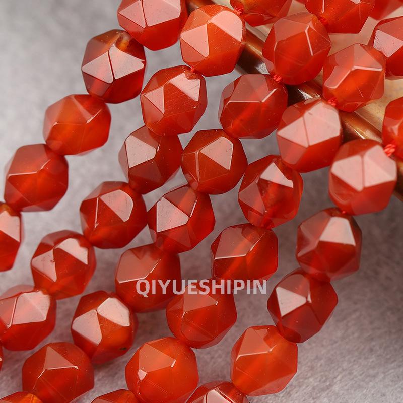 

Бусины из натурального камня оливы и агата с алмазной огранкой для изготовления ювелирных изделий 8mm≈45 beads